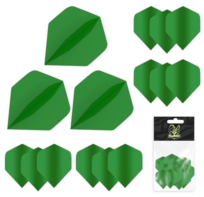Extra dikke dartflights set - 5 kleuren, 15 flights