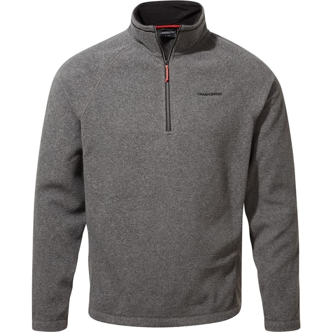 Craghoppers Heren Corey VI Half Zip Fleece Top (Zwarte Pepermergel)