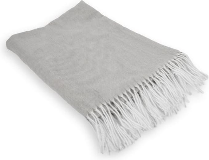 Tiseco - Plaid AMALIA met franjes - 150x200 cm, grijs