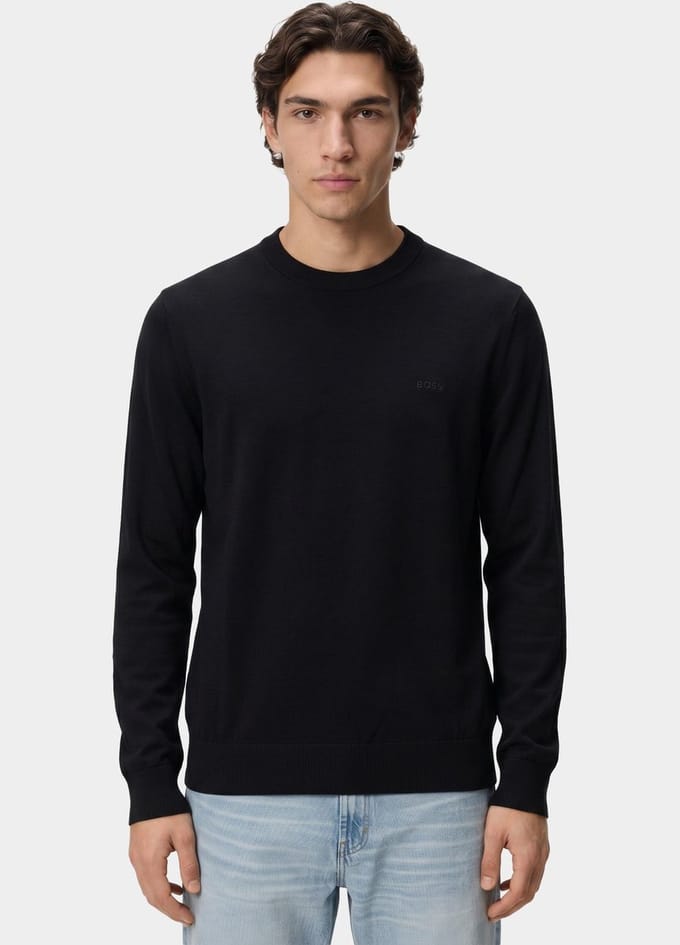 BOSS Black Pullover heren Zwart H-Leno-L 10283210 01 50571914/001