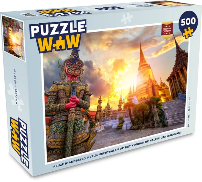 Puzzel Thailand - Standbeeld - Zon - Legpuzzel - Puzzel 500 stukjes