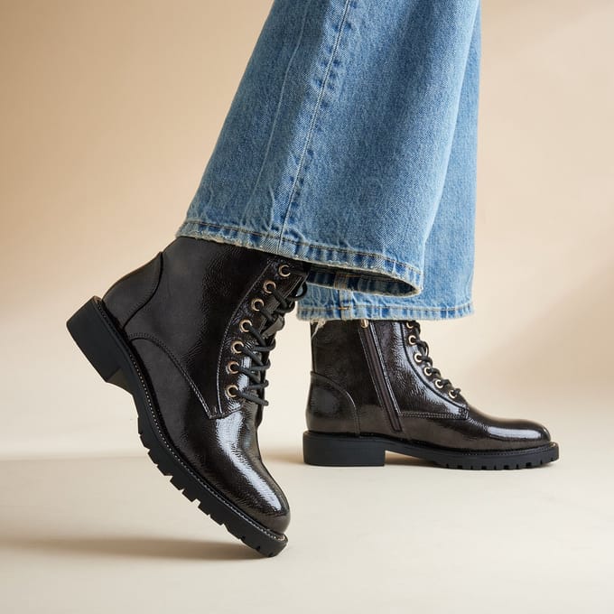 Cellini Veterboots zilver Lak Synthetisch - Maat 41
