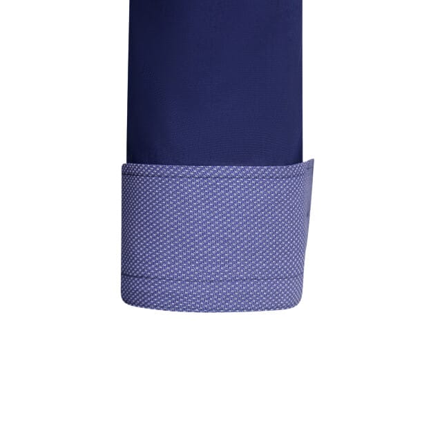 Nette Getailleerde Overhemden Heren - Slim Fit Blouse Stretch - Blauw