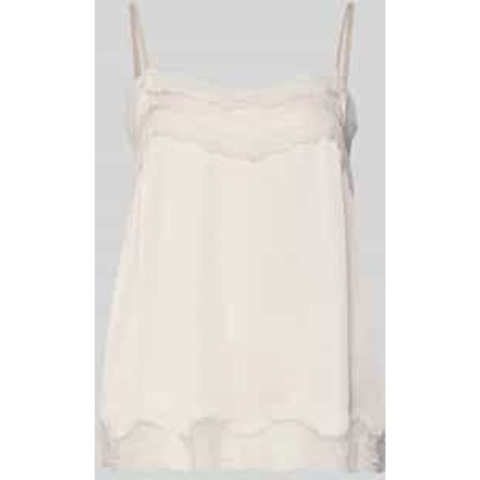 Regular fit blousetop met kant