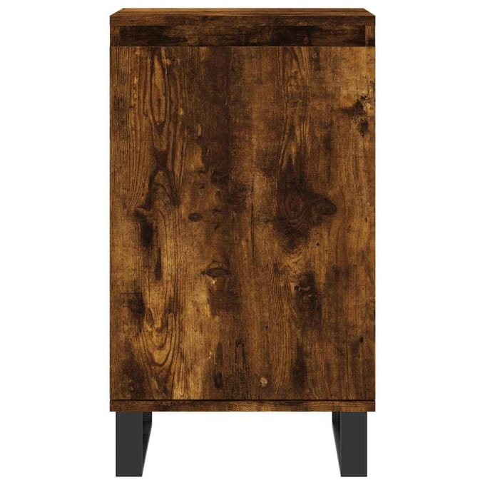 vidaXL - Dressoir - 40x35x70 - cm - bewerkt - hout - gerookt - eikenkleurig