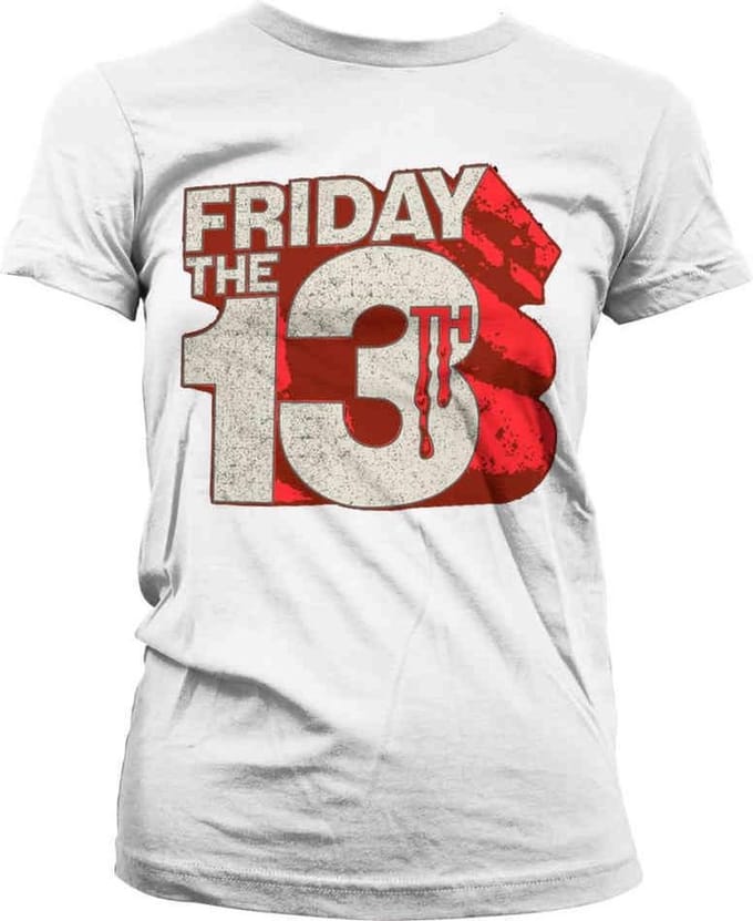 Friday The 13th Dames Tshirt -S- Block Logo Wit
