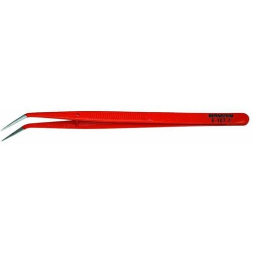 Bernstein Tools for Electronics 5-107-1 Precisiepincet Spits, gebogen 150 mm