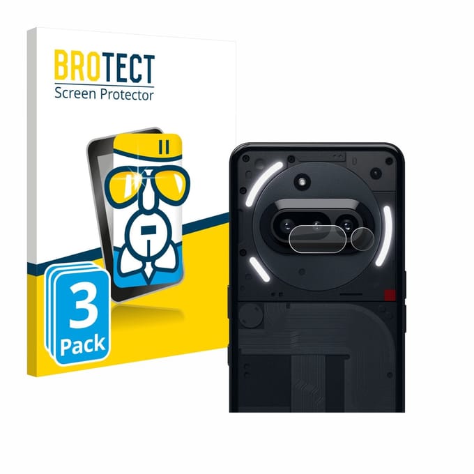 Screenprotector 3 Stuks voor Nothing Phone (3a) (ALLEEN Camera Lens) Beschermglas transparant