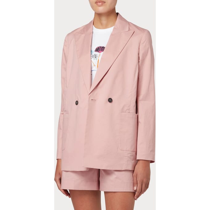 Paul Smith Buggy Lined Jacket Powder Pink Taglia: 42 | Blazers Outlet | Donna | Rosa