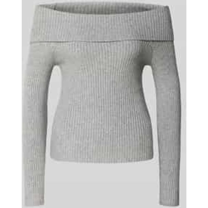 Slim fit gebreide pullover van viscosemix, model 'KATIA'