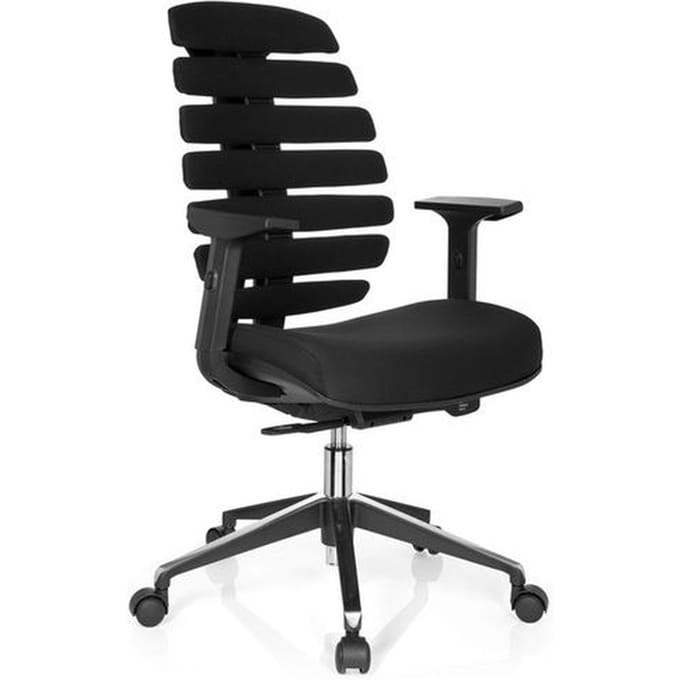 hjh office Ergo Line II - Bureaustoel - Stof - Zwart