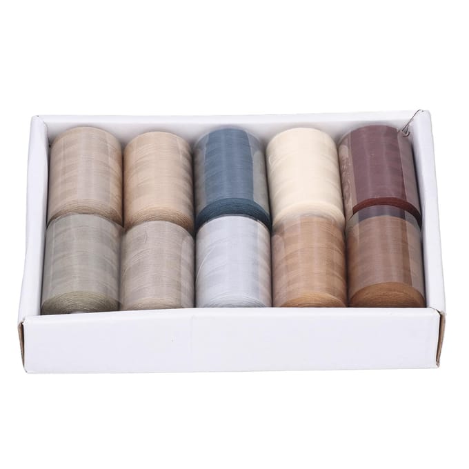 Fil de Machine à coudre 10 couleurs série grise, excellente résistance à la traction, outils de broderie en Polyester gray