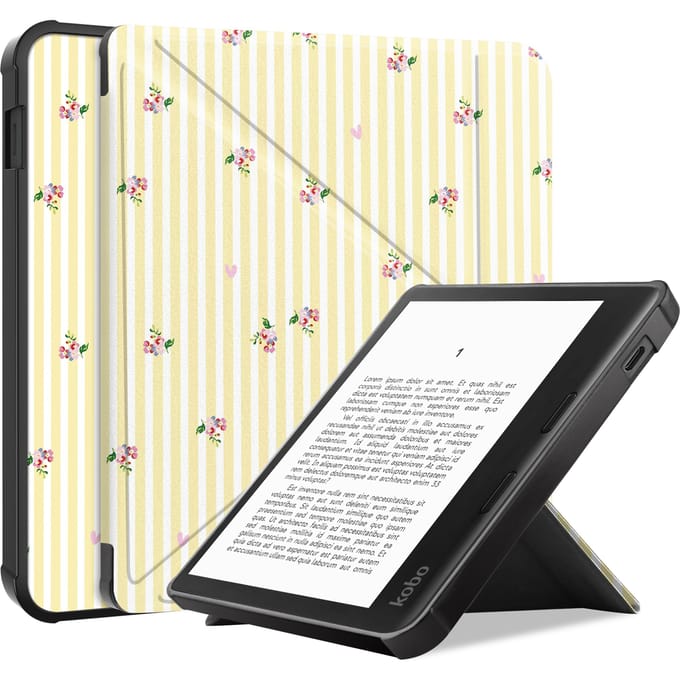 imoshion Design Vouwbare Bookcase voor de Kobo Libra Colour - Garden Stripes