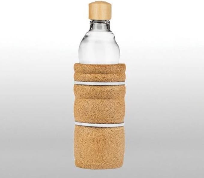 Vitaalwater Drinkfles Lagoena Nature's Design - Glas - Kurk - Hout - 500ml