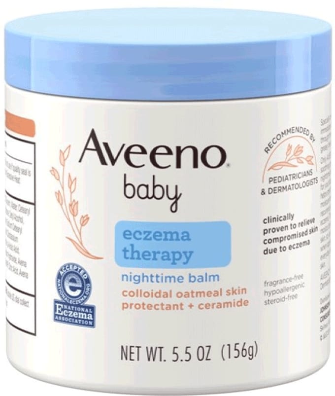Aveeno - Baby Eczema Therapy Nighttime Body Balm - Oatmeal - 156g