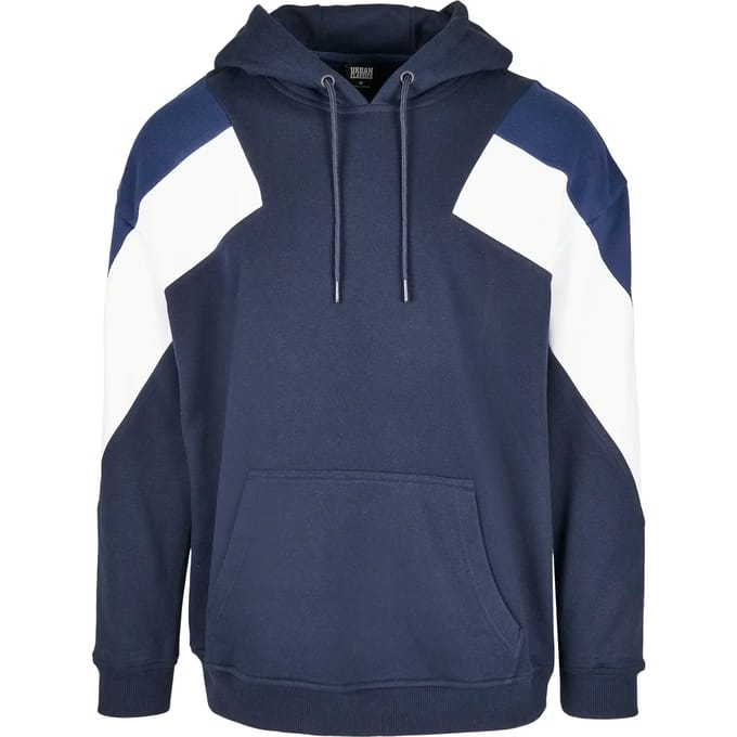 Urban Classics - Oversize 3-Tone Hoodie/trui - L - Multicolours