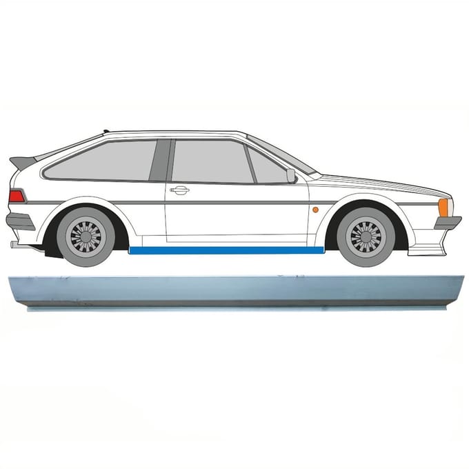 Reparatie dorpel voor Volkswagen Scirocco 1981-1992 / Links = Rechts