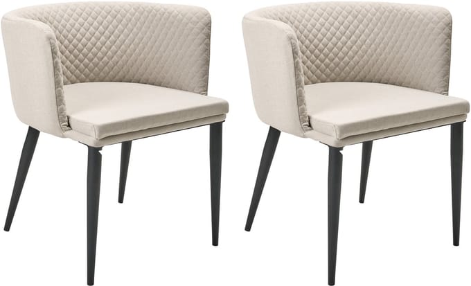 LIMASSON - Tuinstoel set van 2 - Beige - Stof