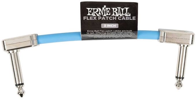 Ernie Ball 6454 Flex Patch Cable Patchkabel Blauw 7.5cm