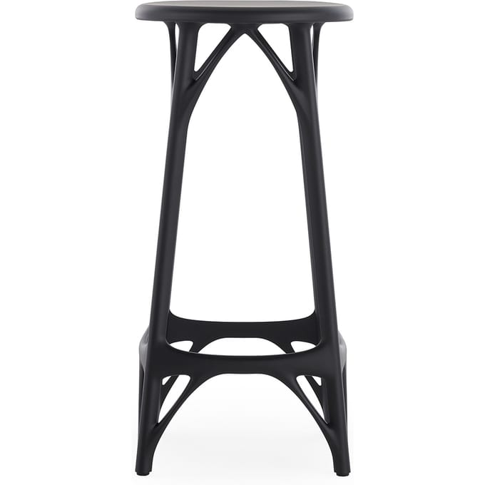 Kartell A.I. Stool Light Barkruk - zwart - Hoogte 65 cm