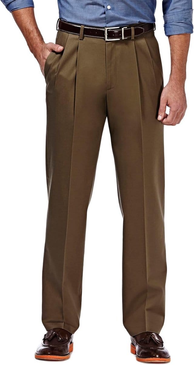 Heren Pantalon Klassieke Pasvorm Met Verborgen Verstelbare Taille