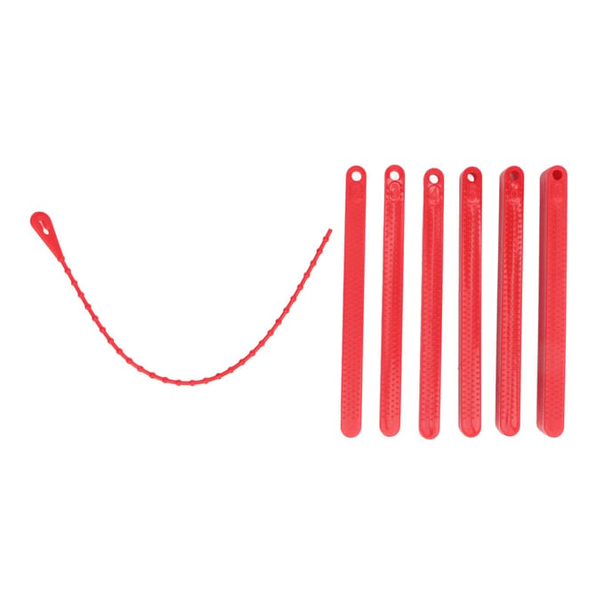 Oral Muscle Training Kit 7 in 1 Textured Portable Edible Plastic Tongue Mouth Exercise Tool for red