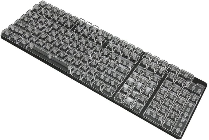 Dailygoody - Vervangende Keycaps - Transparant Pc Keycap Set - Hoogte