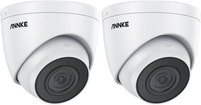 PoE Buiten Camera - IP Camera Beveiliging - Huis Beveiligen - Persoon & Voertuig Herkenning - 2 Pack - Zwart