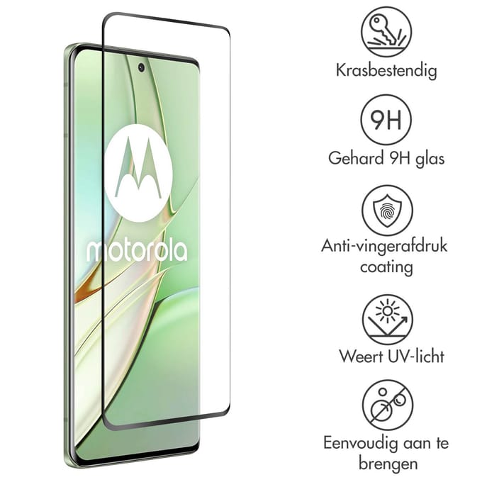 Accezz Screen Protector - Geschikt voor Motorola Edge 40 - Gehard Glas Screenprotector