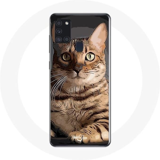 Samsung Galaxy A21S hoesje Bengaalse kattenras