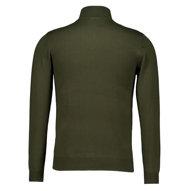Defaut Paris Knitwear Half-zip Sweater Truien Donkergroen M606