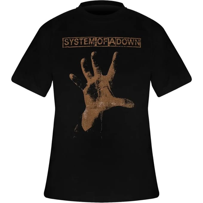 System Of A Down - Hand Heren Tshirt - S - Zwart