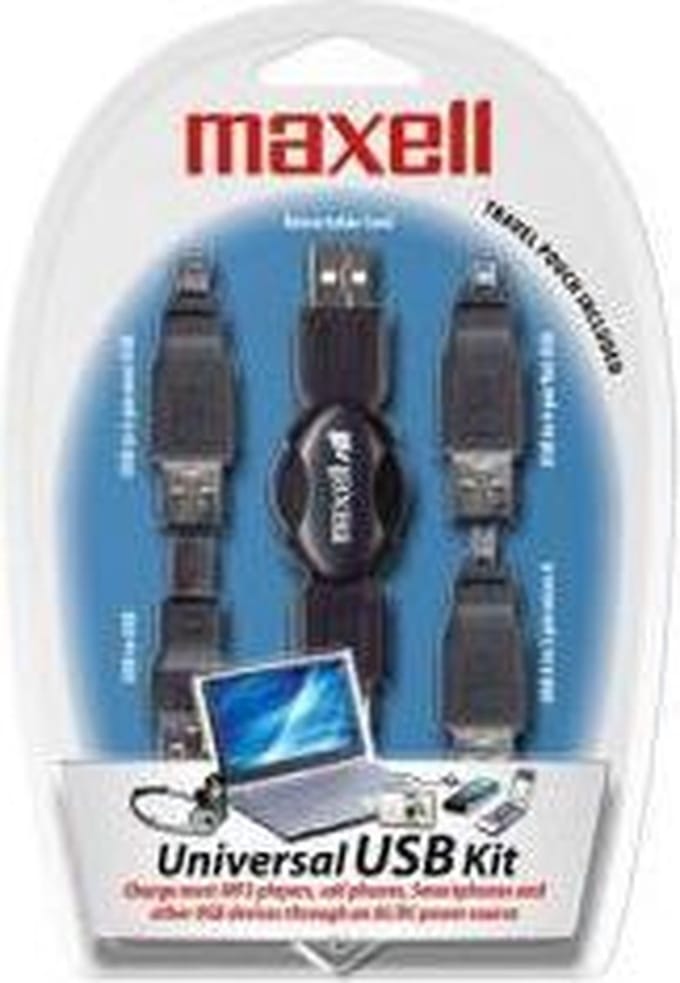 Maxell USB Kit oplader voor mobiele apparatuur