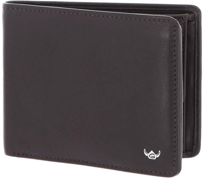 Golden Head Leren portemonnee Dublin RFID Protect Scheintasche 1126 Braun donkerbruin