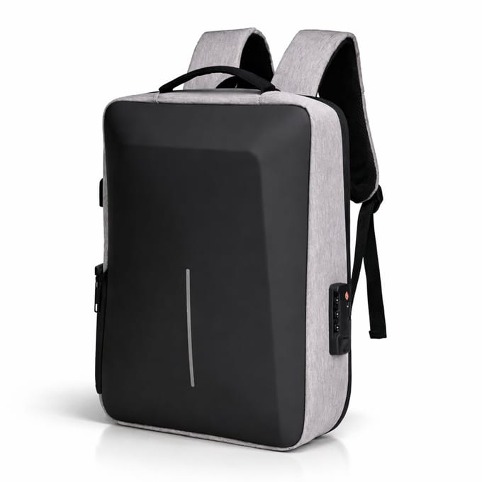 Anti-Diefstal Laptop Rugzak 40L - Waterdicht - Grijs