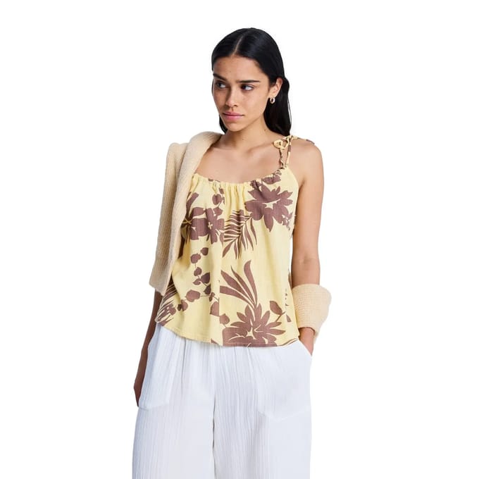 Dames top met spaghettibandjes Roxy Wild Waves