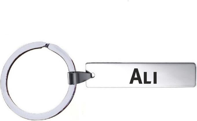 Sleutelhanger Met Naam - Ali - RVS