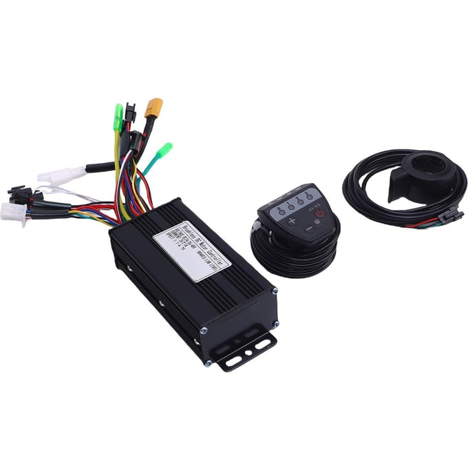 LED Display Meter 3 Modi 26A Controller voor Borstelloze Motor 130X Gashendel Elektrische Fiets black