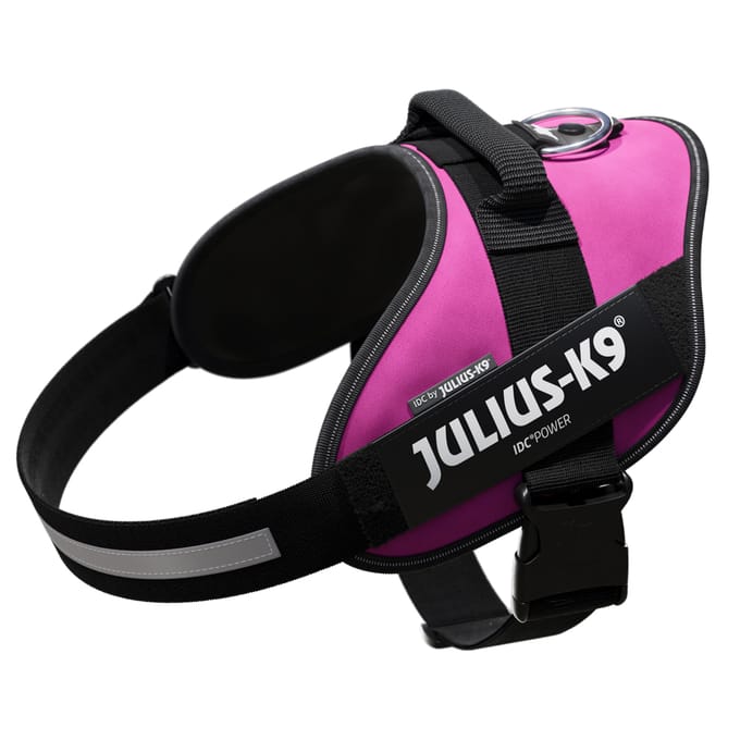 JULIUS-K9 IDC®-Powertuigje - Roze - Grootte L: borstomvang 63 - 85 cm