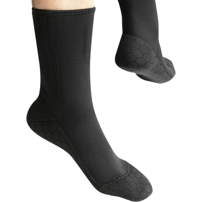 SLINX 3mm Neopreen Duiksokken Surfsok Snorkelsok Watersportuitrusting (L) black