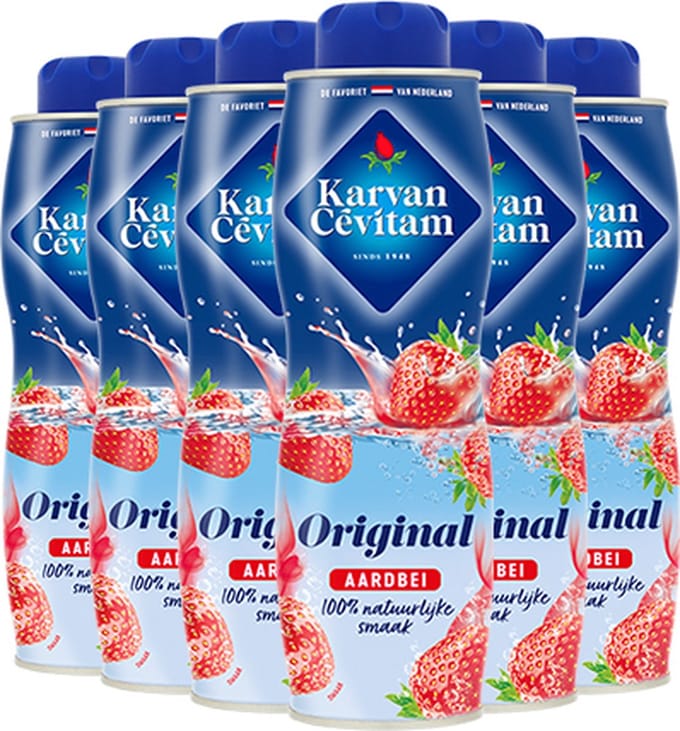 Karvan Cévitam aardbei - Siroop - 6 x 600ml