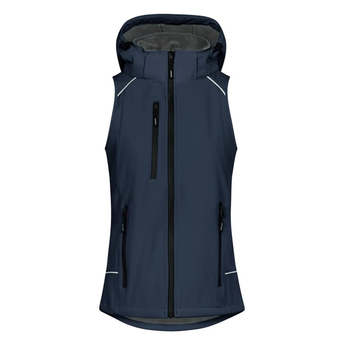Dames softshell hoodie gilet Promodoro