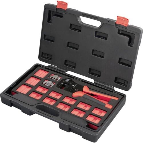 TOOLCRAFT TO-9660081 Krimptangset Incl. krimp-assortiment met koffer
