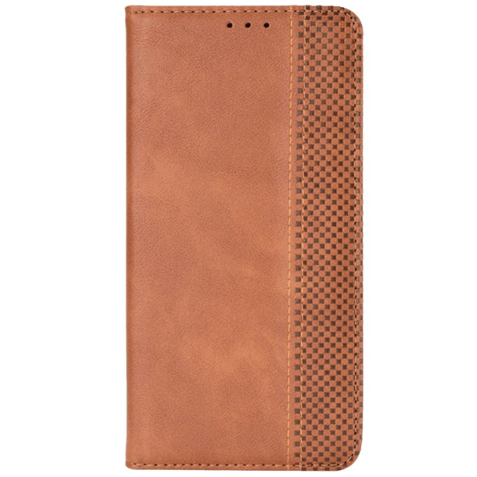 CaseBody Samsung Galaxy S21 Plus Retro Hoesje met Pasruimte Bruin