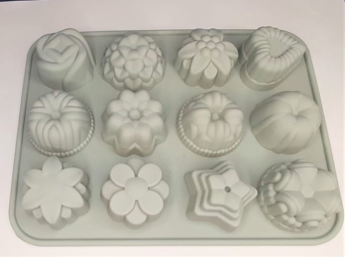 EIZOOK Silicone fruit bloem cake bak ijs vormen | Grijs