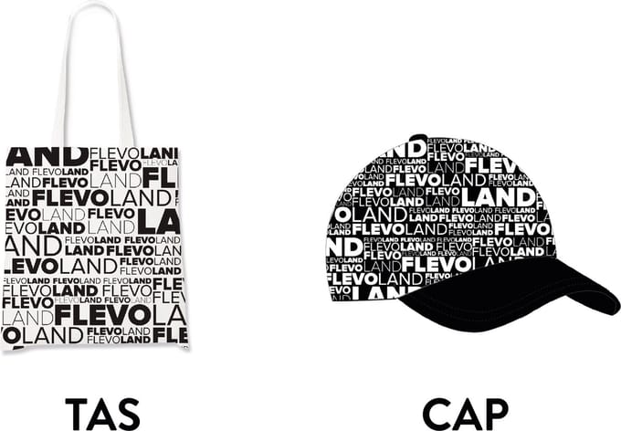 Flevoland pet & tote bag - Voordeelpakket - Souvenirs Nederland