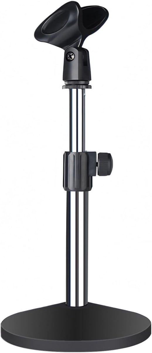 Verstelbare Desktop Microfoonstandaard 11-16,5 Inch Zilver