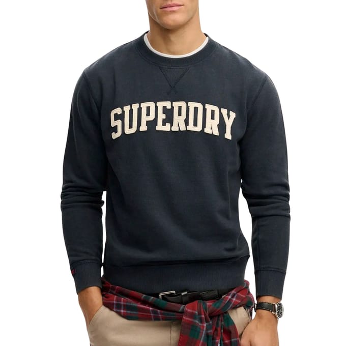Superdry Vintage Athletic Crew Sweater Heren - Maat XL