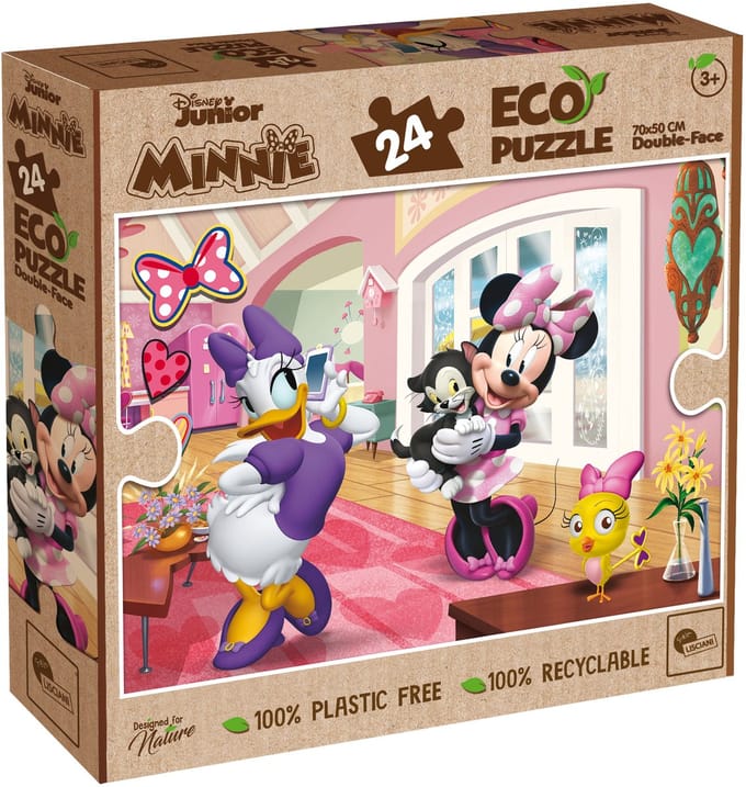 Lisciani - Minnie - Double face - eco puzzel - 24 stukjes