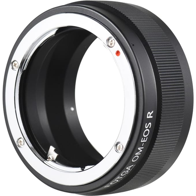 FOTGA Hoge Precisie Handmatige Lens Mount Adapter Ring Aluminiumlegering voor Olympus OM-Mount Lens naar voor zwart